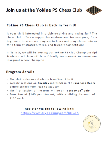 Chess Club Flyer