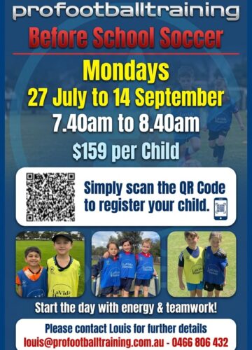 Pro Football Training Flyer