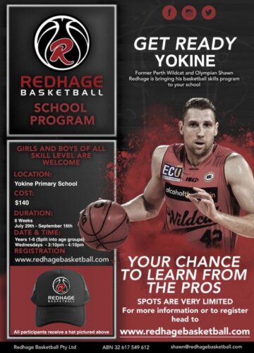 Flyer for Redhage Basketball program